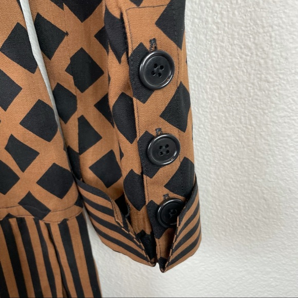 VTG Adele Simpson Multi Print Shirt Dress Size 10 - Picture 6 of 15